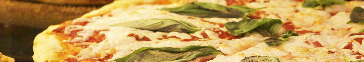 Eating Italian Pizza at empire pizza restaurant in Schenectady, NY.